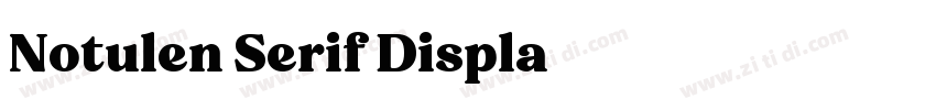 Notulen Serif Displa字体转换